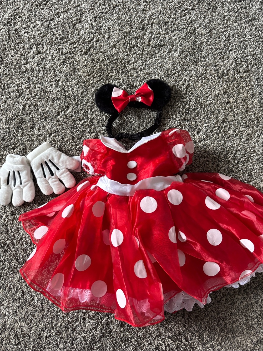Pottery Barn Kids Red & White Polka Dot Minnie-Inspired Costume Set